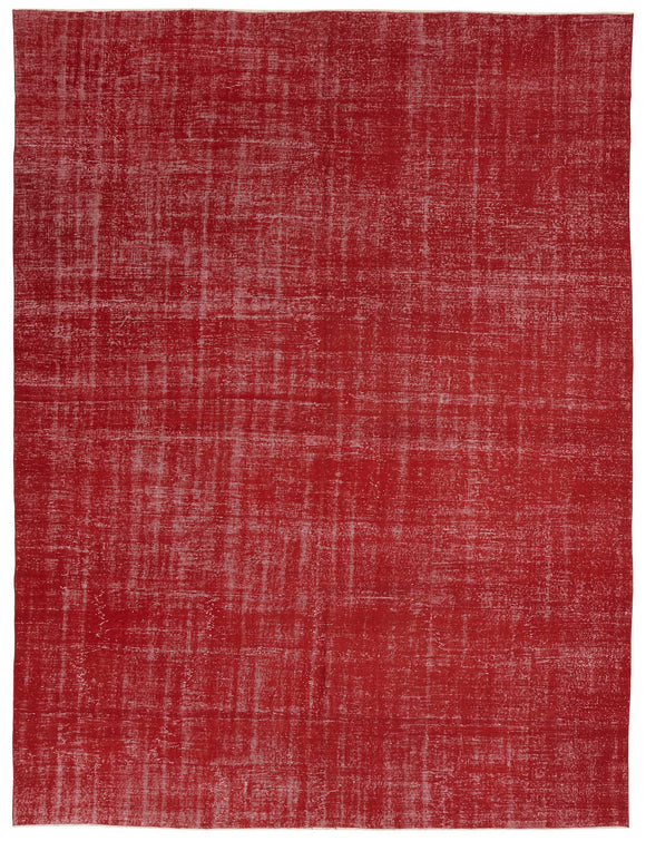 10x13 Red Overdyed Area Rug - 47497