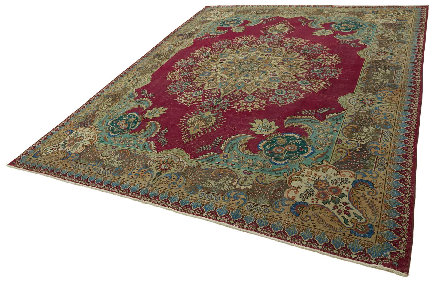 10x13 Vintage Hand-Knotted Rug - 47503