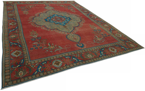 10x13 Vintage Hand-Knotted Rug - 47504