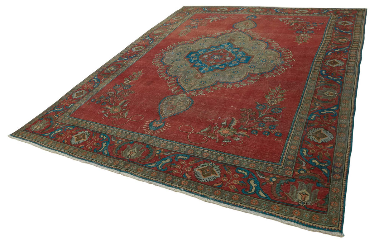 10x13 Vintage Hand-Knotted Rug - 47504