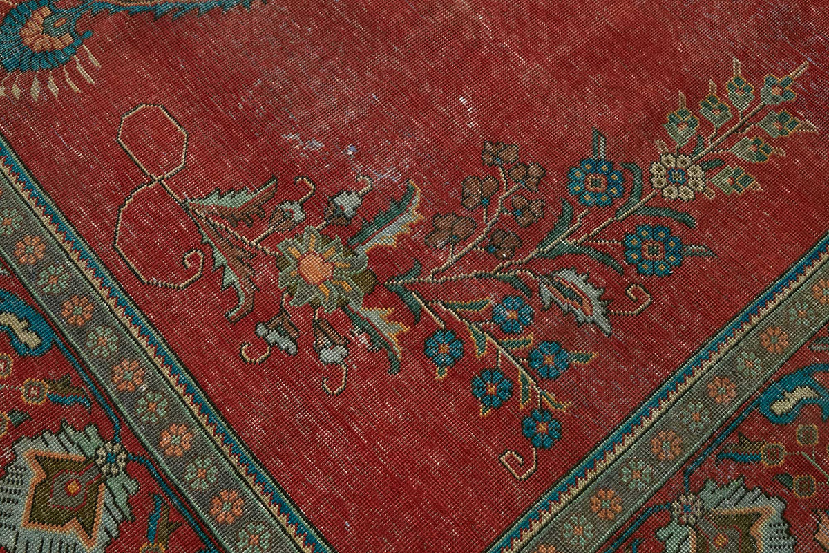 10x13 Vintage Hand-Knotted Rug - 47504