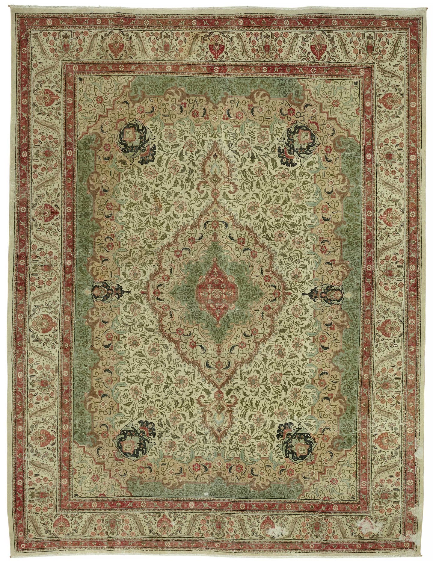 10x13 Vintage Hand-Knotted Rug - 47506
