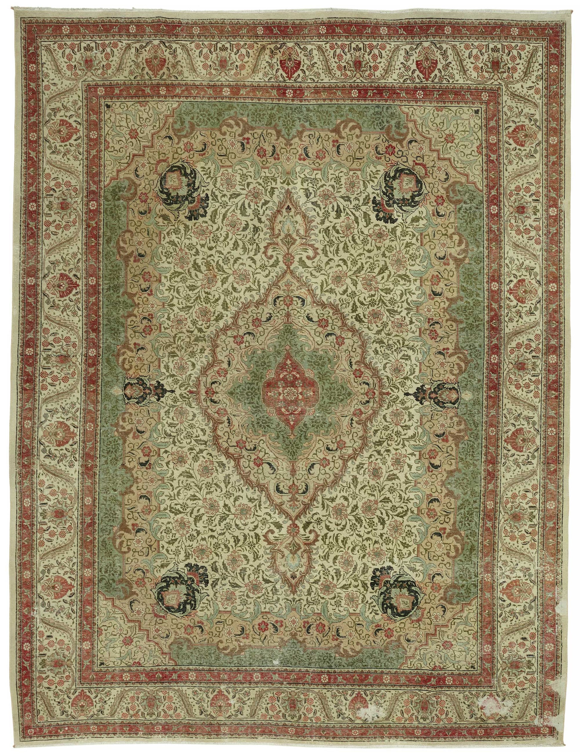 10x13 Vintage Hand-Knotted Rug - 47506