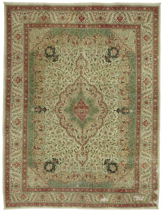 10x13 Vintage Hand-Knotted Rug - 47506