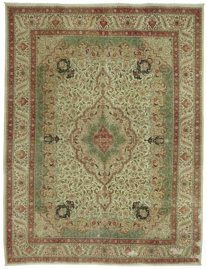 10x13 Vintage Hand-Knotted Rug - 47506