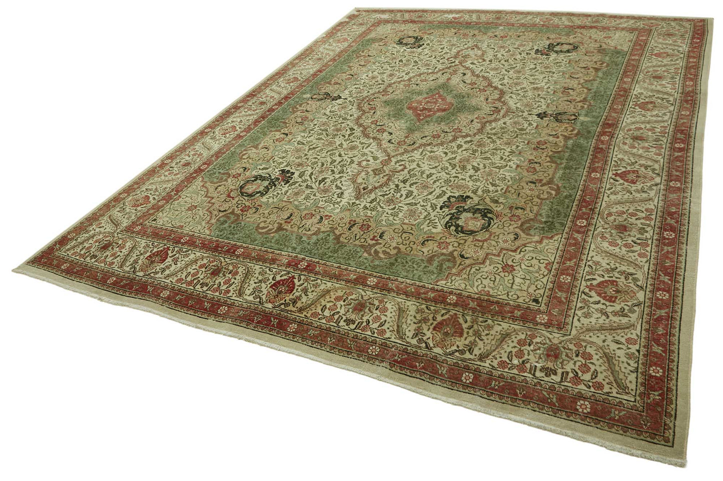 10x13 Vintage Hand-Knotted Rug - 47506