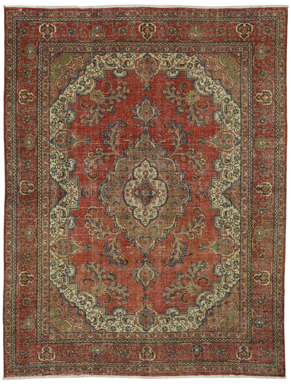 9x12 Vintage Hand-Knotted Rug - 47507