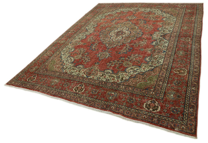 9x12 Vintage Hand-Knotted Rug - 47507