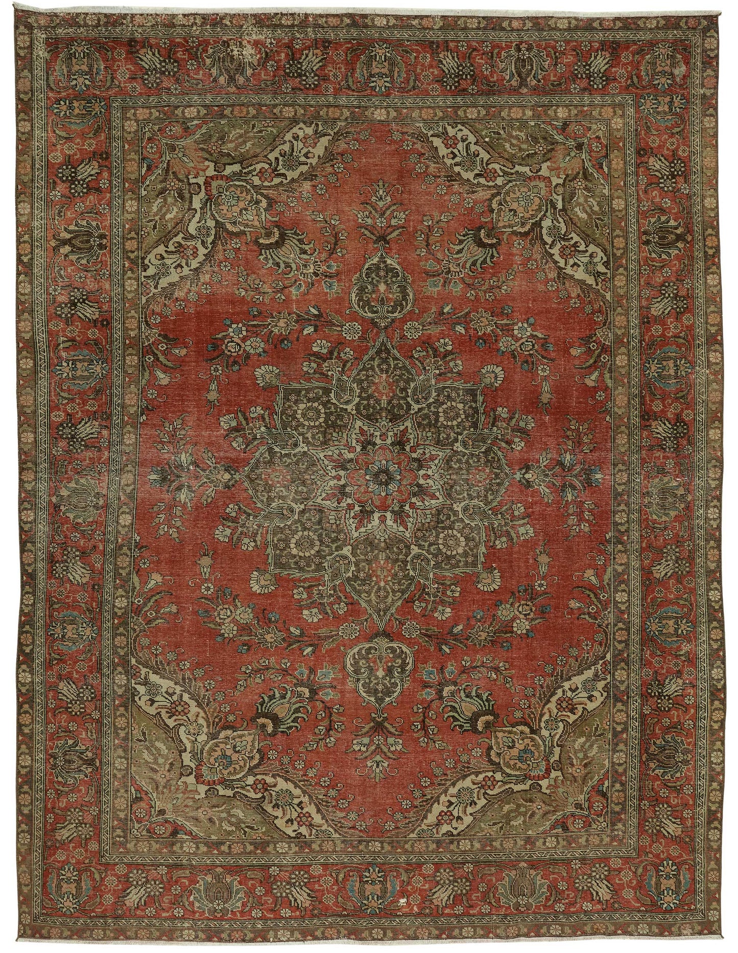 10x13 Vintage Hand-Knotted Rug - 47510