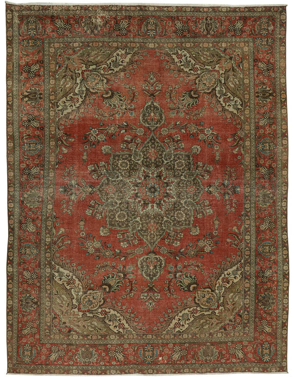 10x13 Vintage Hand-Knotted Rug - 47510