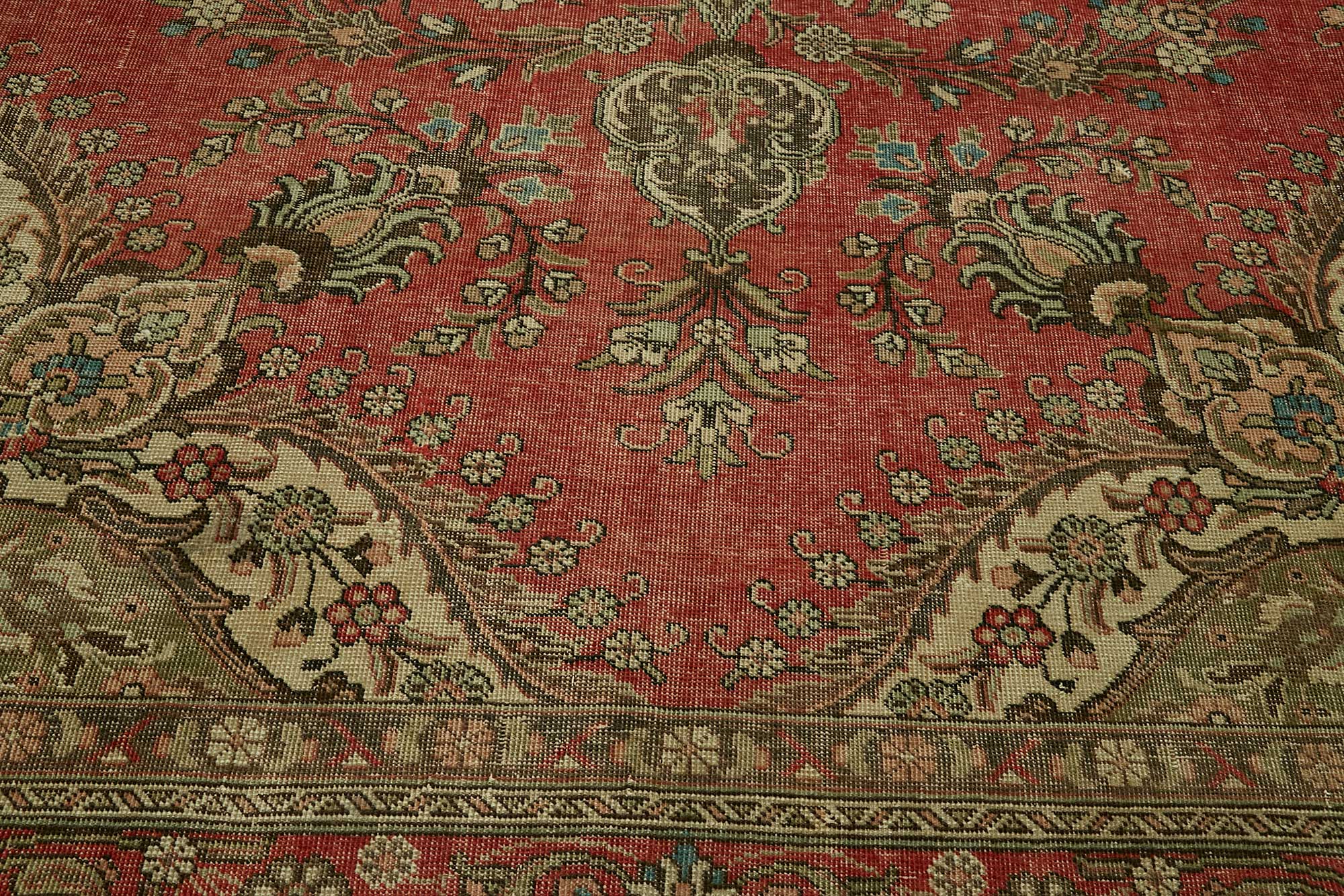 10x13 Vintage Hand-Knotted Rug - 47510