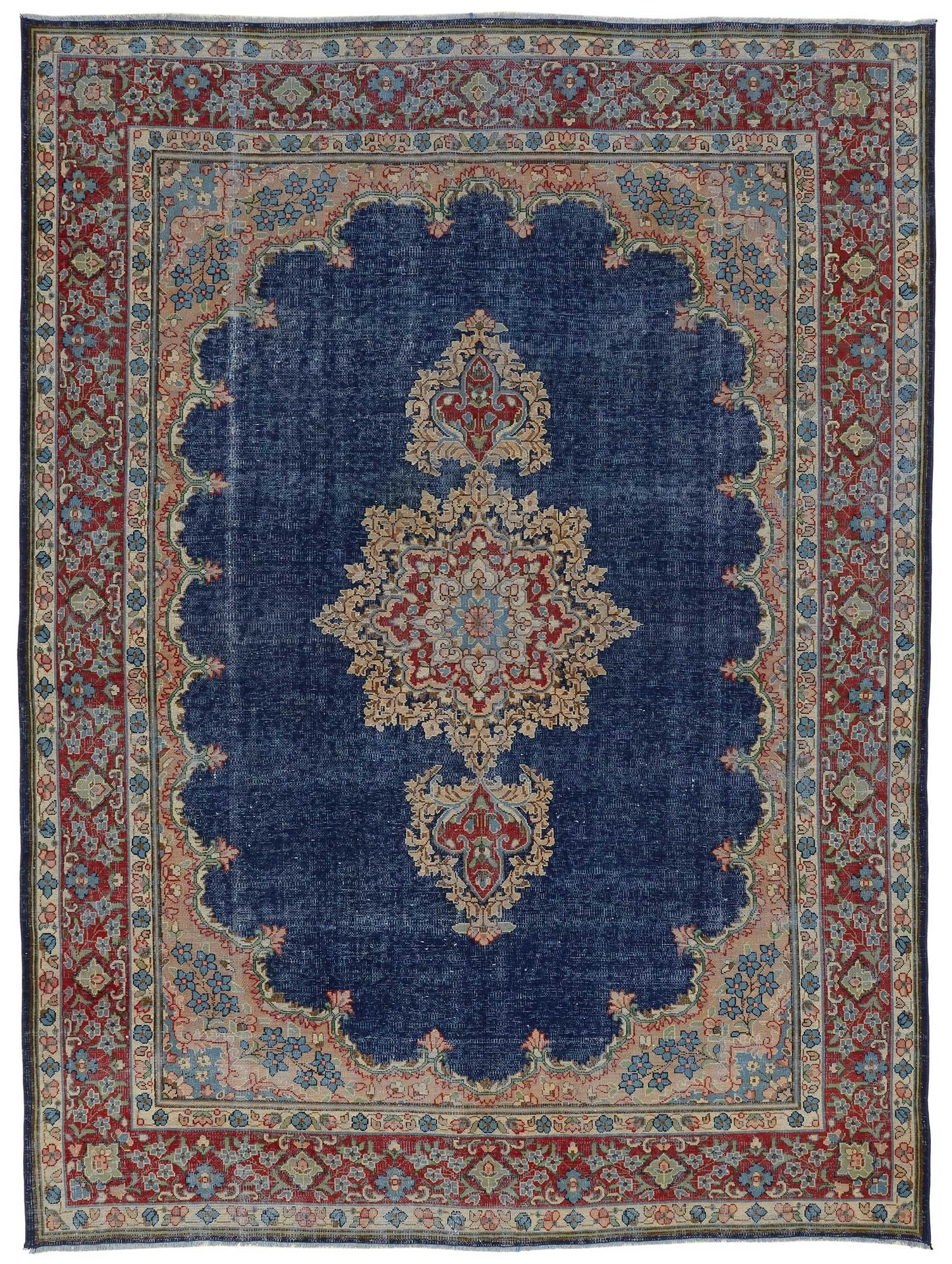 8x11 Vintage Hand-Knotted Rug - 47514