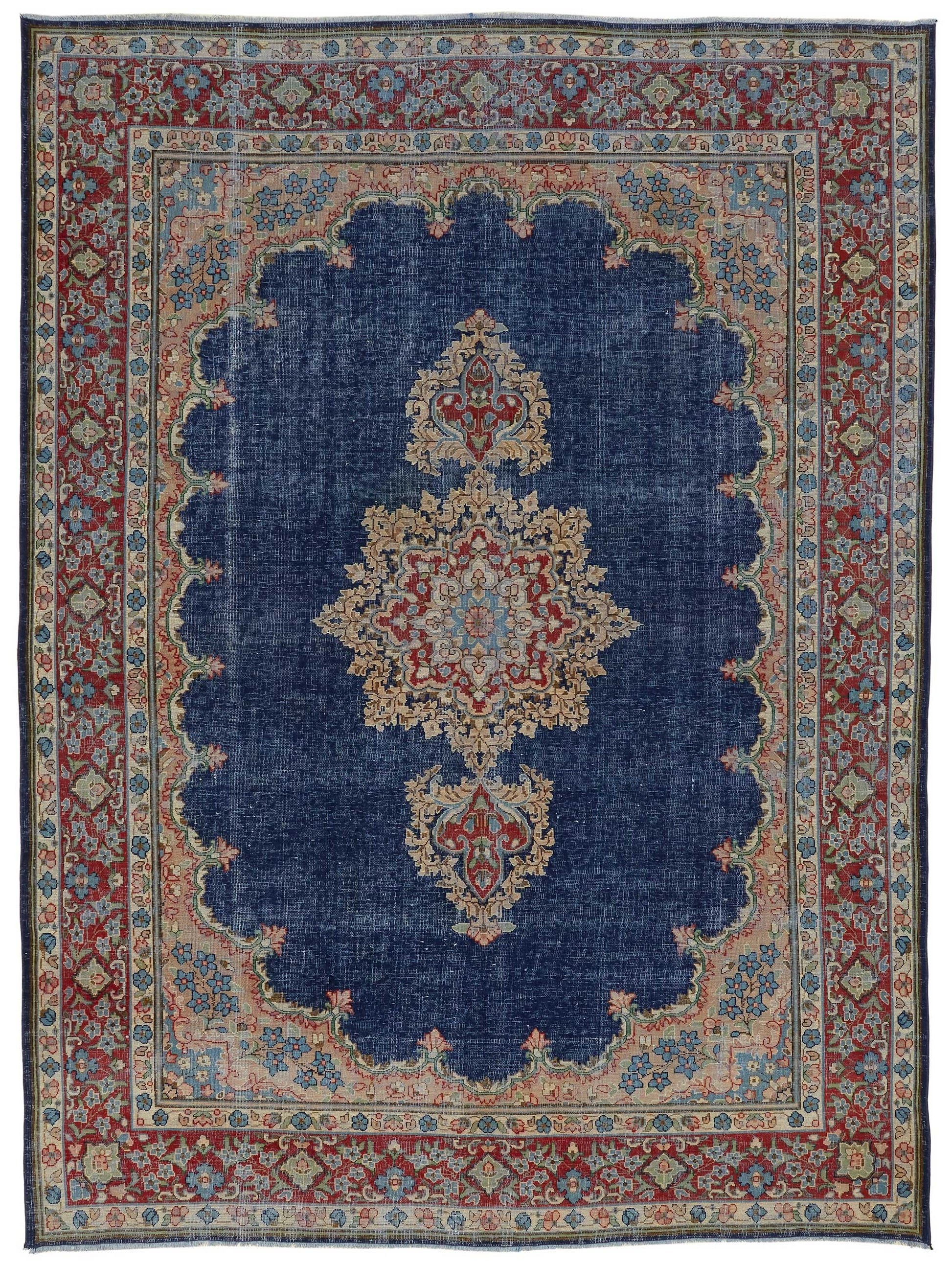 8x11 Vintage Hand-Knotted Rug - 47514