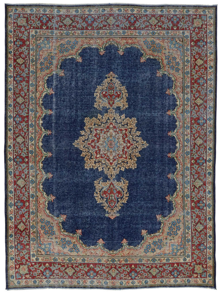 8x11 Vintage Hand-Knotted Rug - 47514