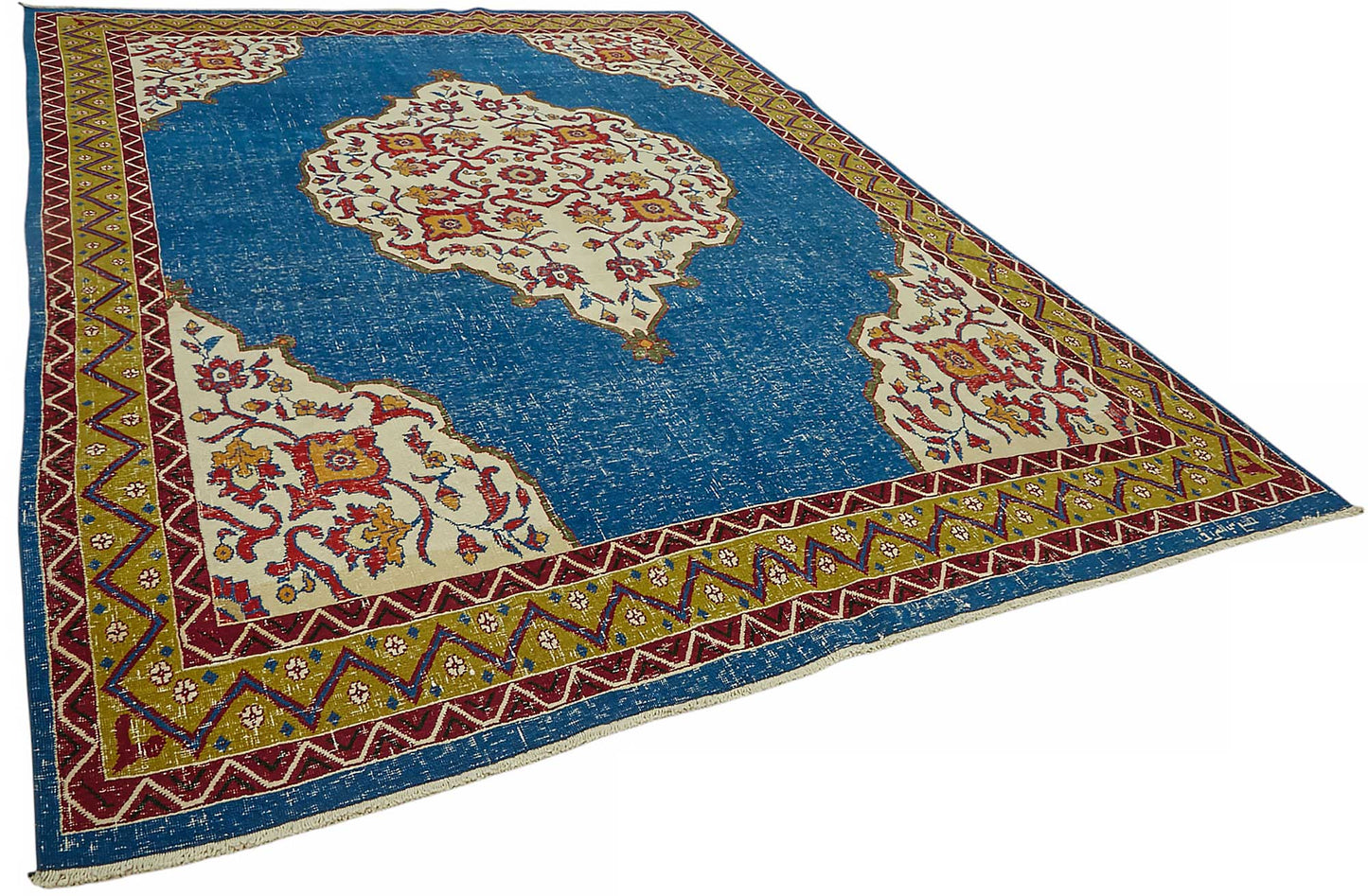 9x12 Vintage Hand-Knotted Rug - 47515