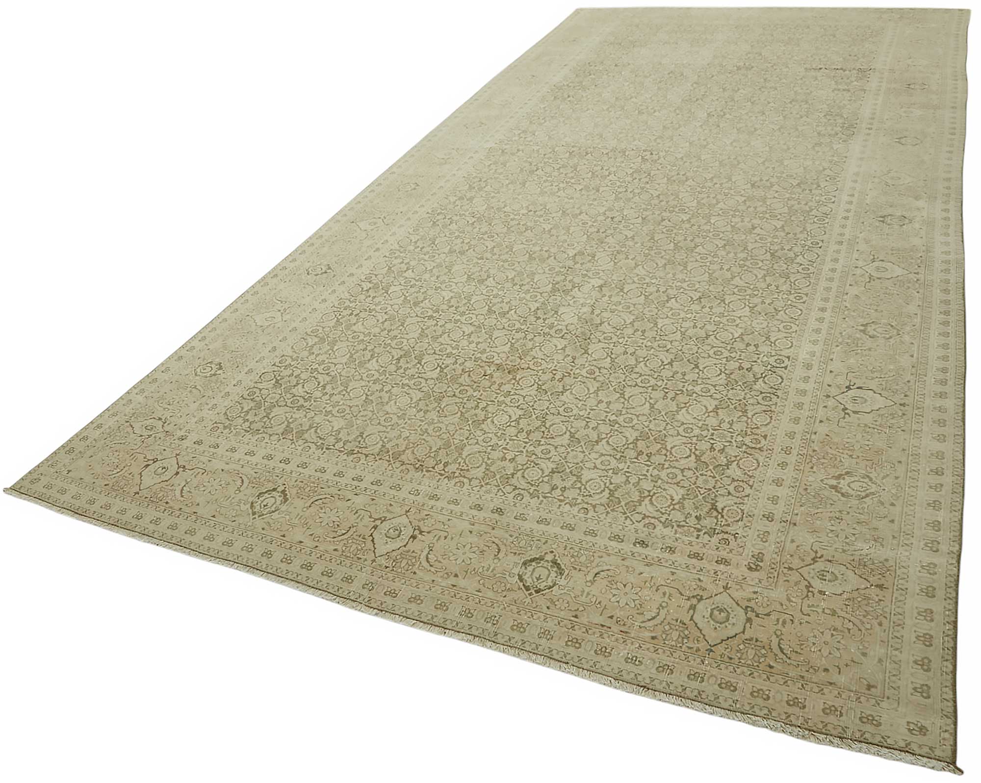 8x17 Vintage Hand-Knotted Rug - 47517