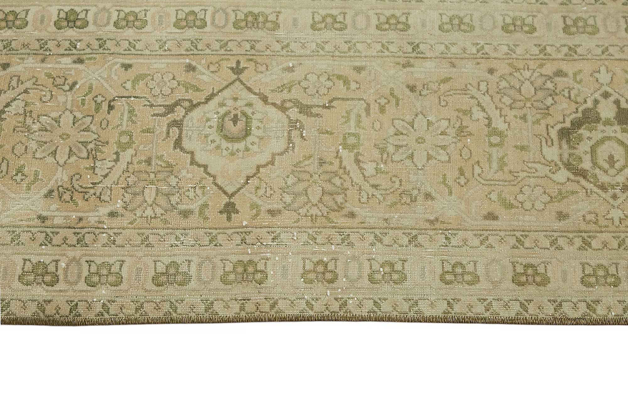 8x17 Vintage Hand-Knotted Rug - 47517