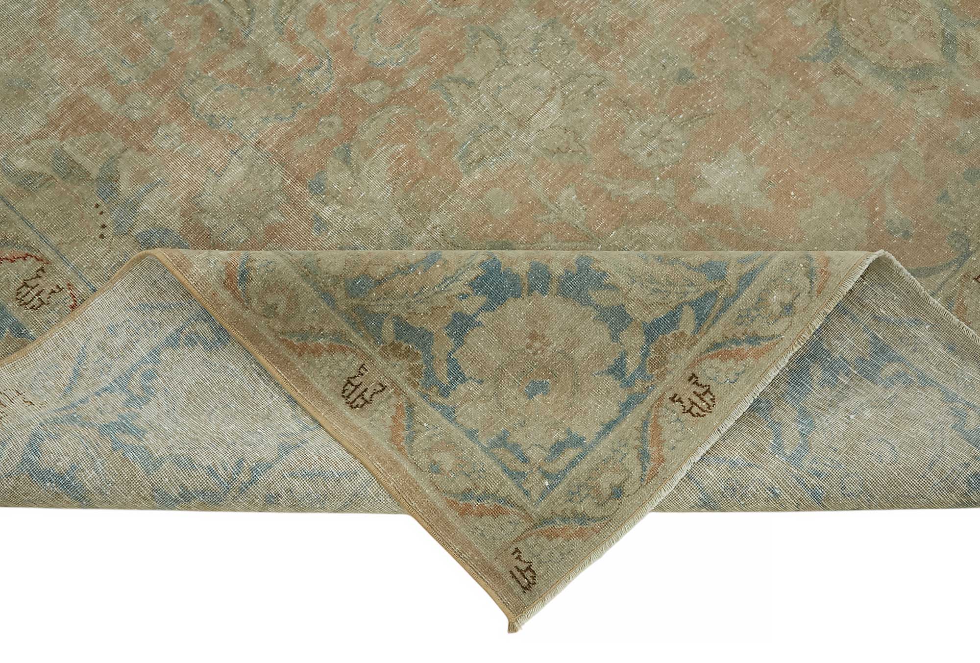 8x11 Vintage Hand-Knotted Rug - 47525