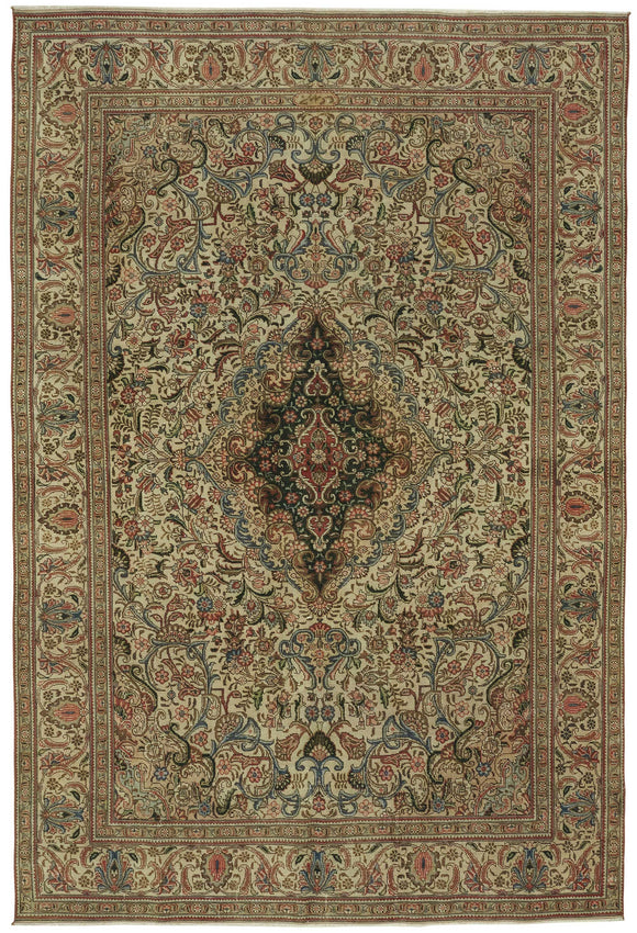 8x11 Vintage Hand-Knotted Rug - 47526