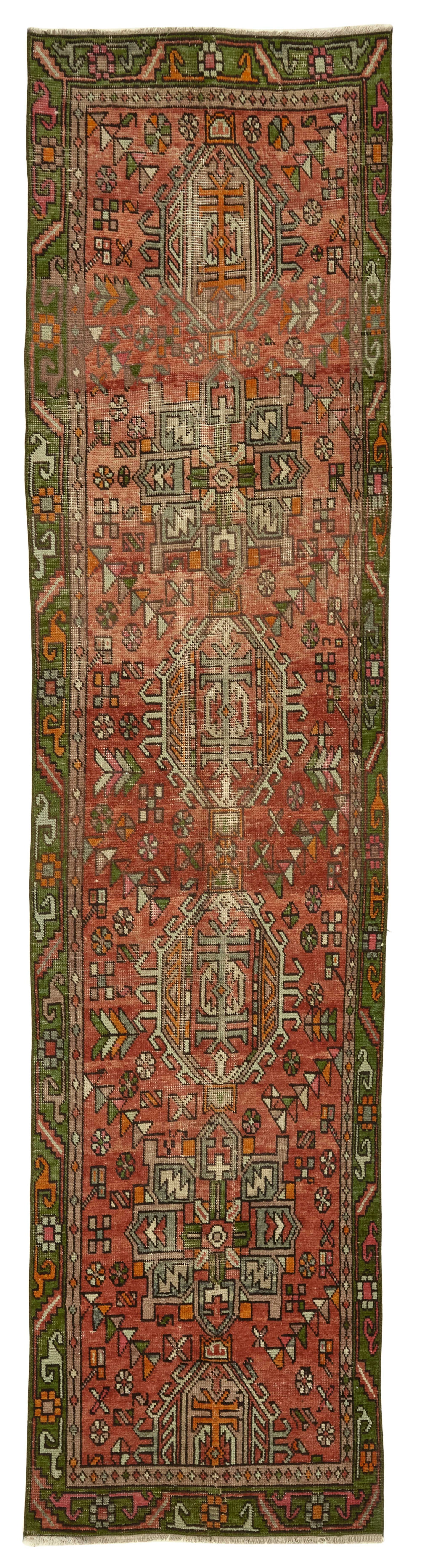 3x12 Vintage Hand-Knotted Rug - 47533