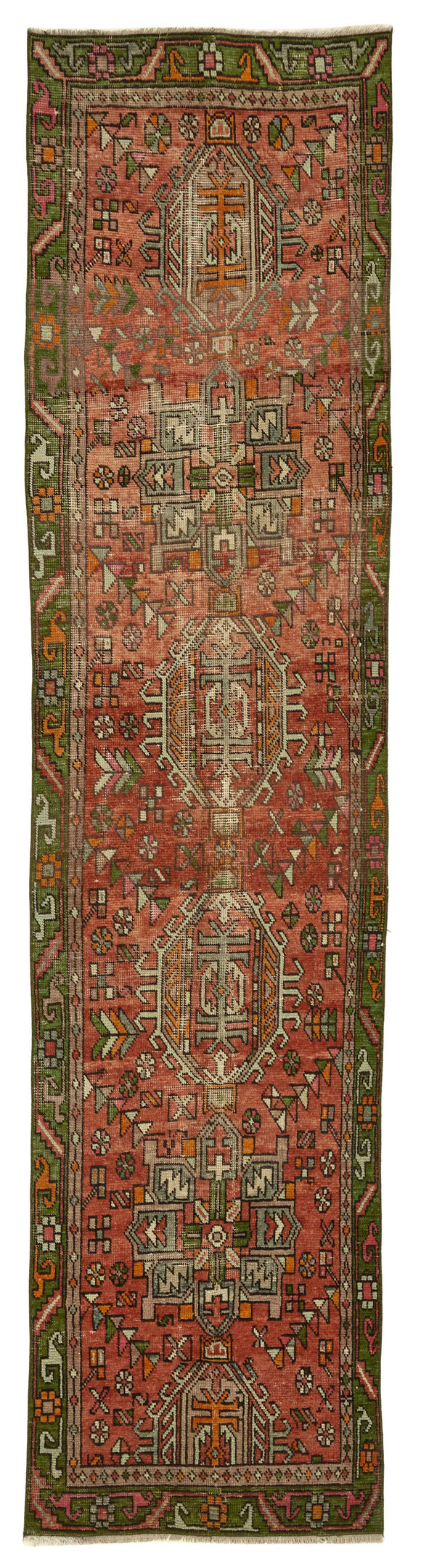 3x12 Vintage Hand-Knotted Rug - 47533