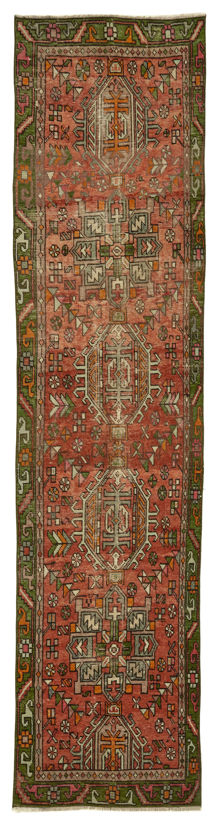 3x12 Vintage Hand-Knotted Rug - 47533