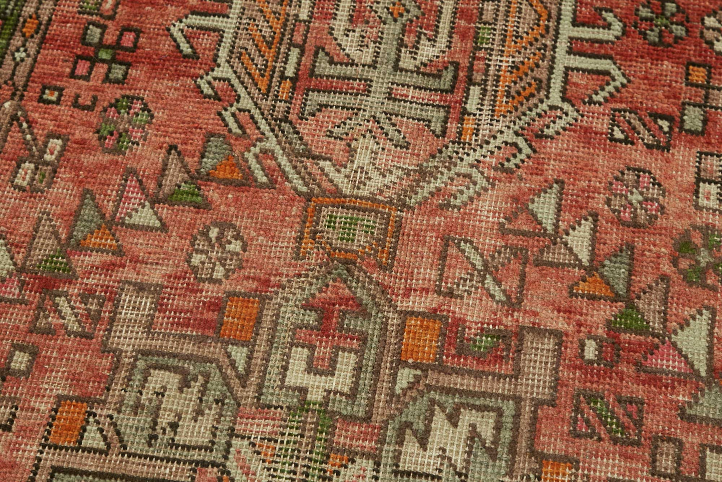 3x12 Vintage Hand-Knotted Rug - 47533