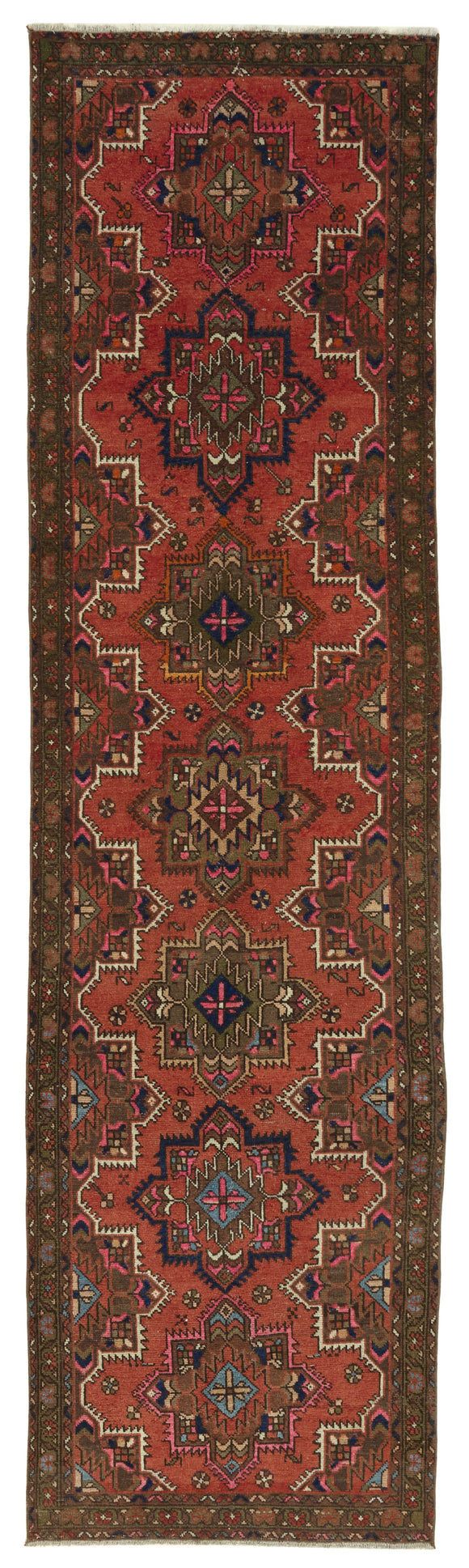 3x12 Vintage Hand-Knotted Rug - 47535