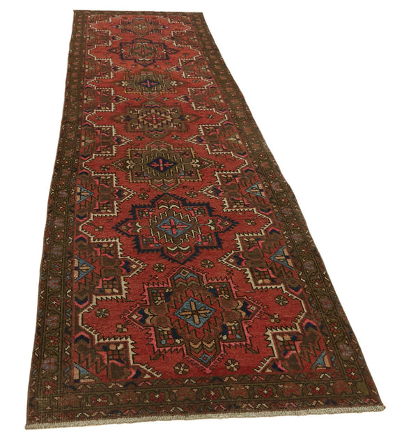 3x12 Vintage Hand-Knotted Rug - 47535