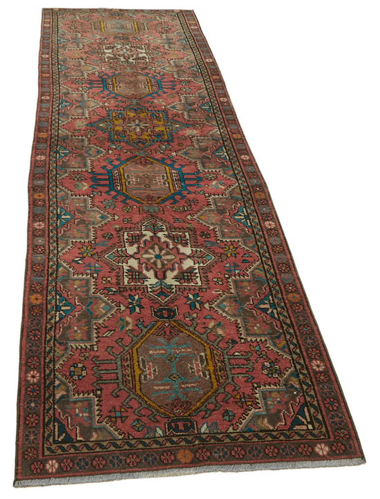 3x12 Vintage Hand-Knotted Rug - 47536