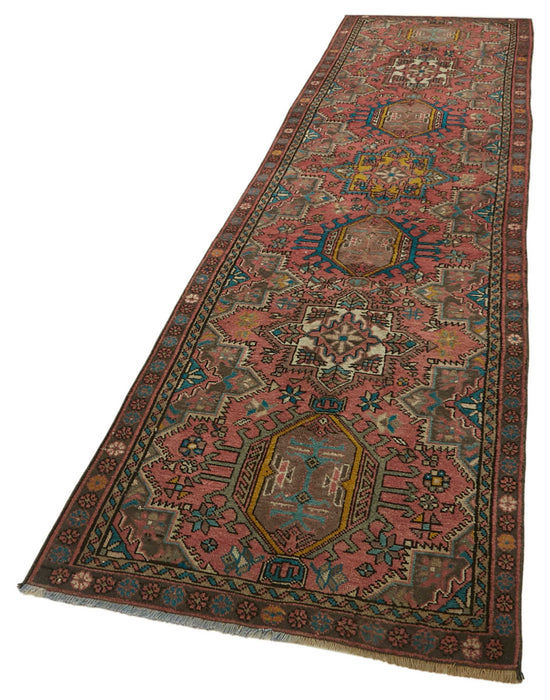 3x12 Vintage Hand-Knotted Rug - 47536