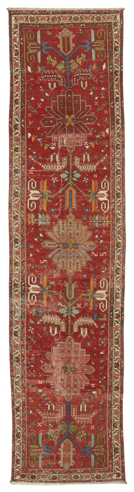 3x13 Vintage Hand-Knotted Rug - 47537