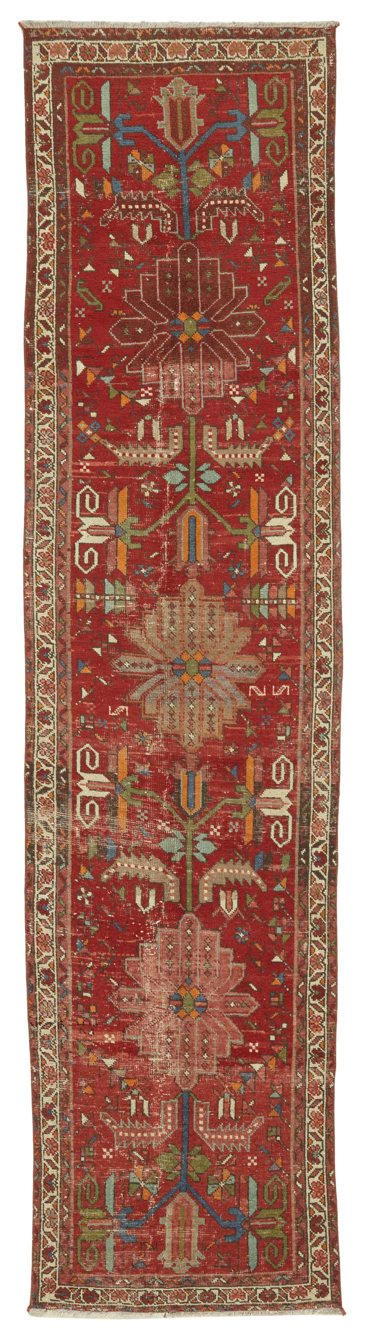 3x13 Vintage Hand-Knotted Rug - 47537
