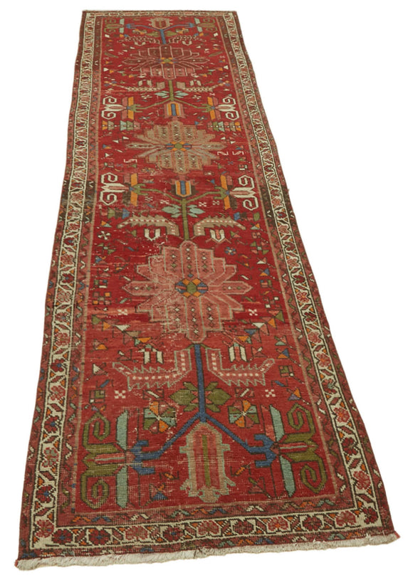 3x13 Vintage Hand-Knotted Rug - 47537