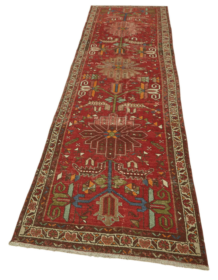 3x13 Vintage Hand-Knotted Rug - 47537