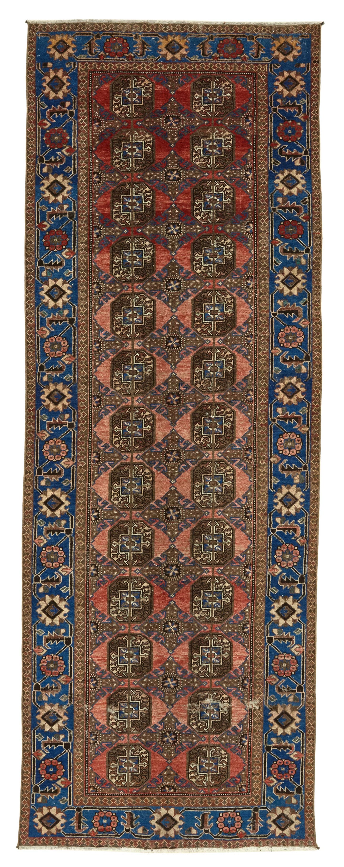 4x11 Vintage Hand-Knotted Rug - 47542