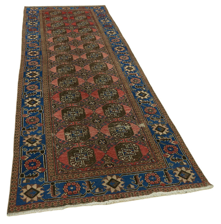 4x11 Vintage Hand-Knotted Rug - 47542