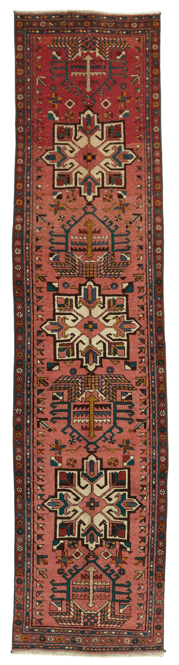 3x13 Vintage Hand-Knotted Rug - 47543