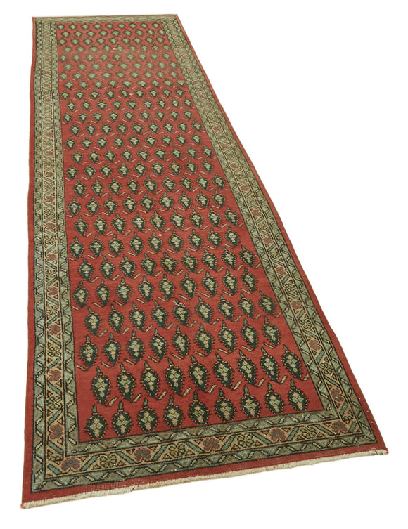 3x11 Vintage Hand-Knotted Rug - 47544