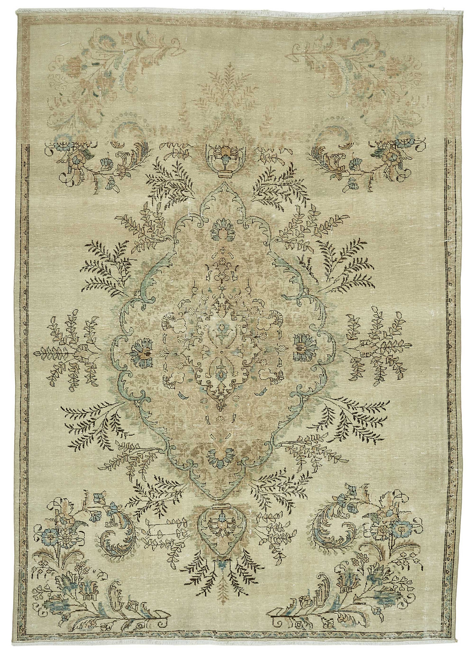 8x11 Vintage Hand-Knotted Rug - 47670
