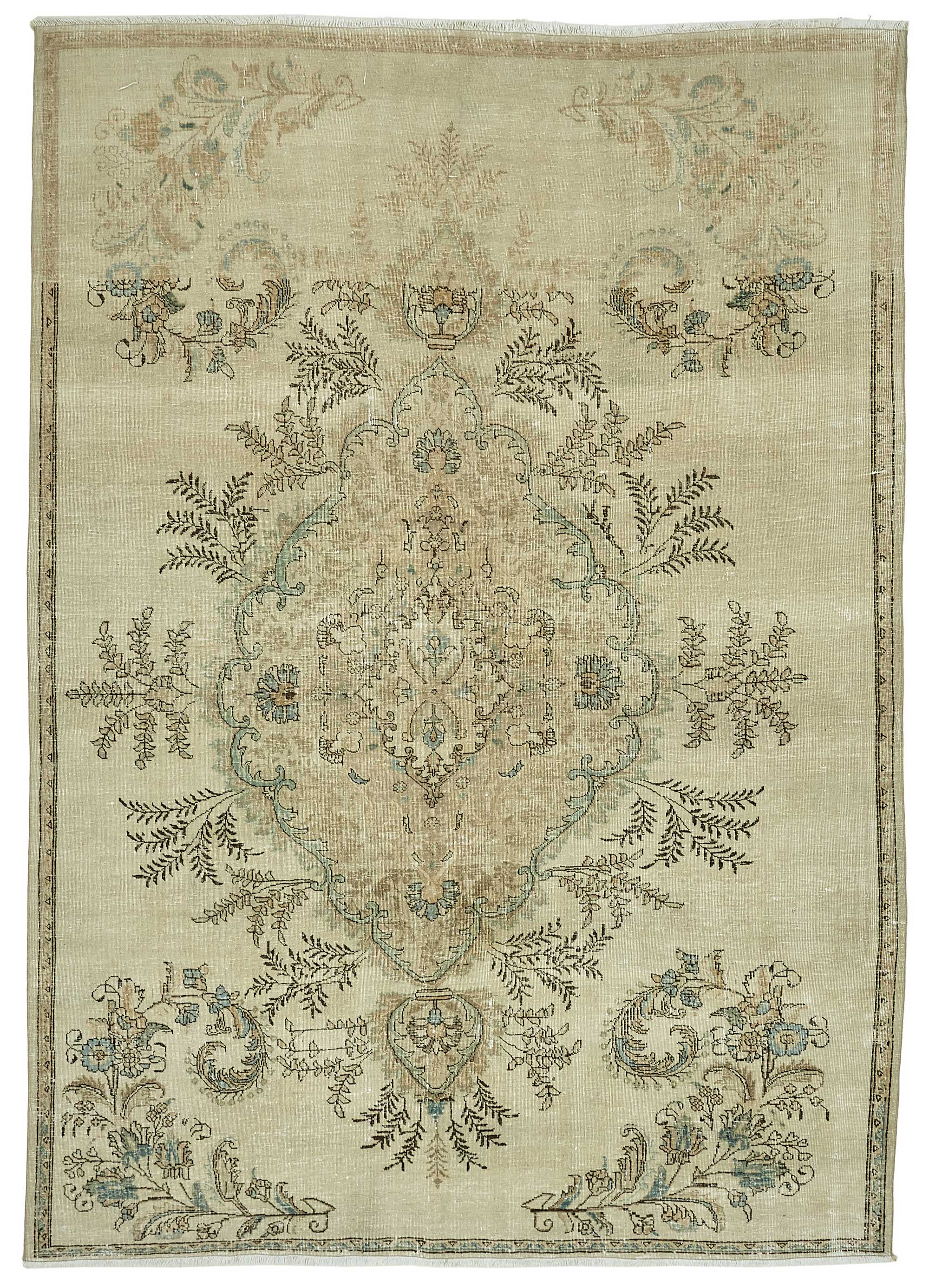 8x11 Vintage Hand-Knotted Rug - 47670