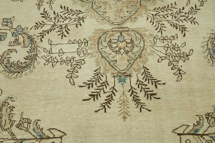 8x11 Vintage Hand-Knotted Rug - 47670
