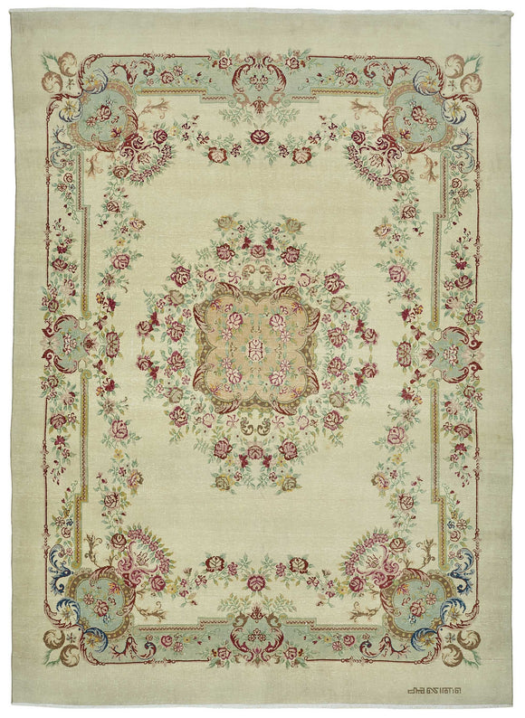9x13 Vintage Hand-Knotted Rug - 47671