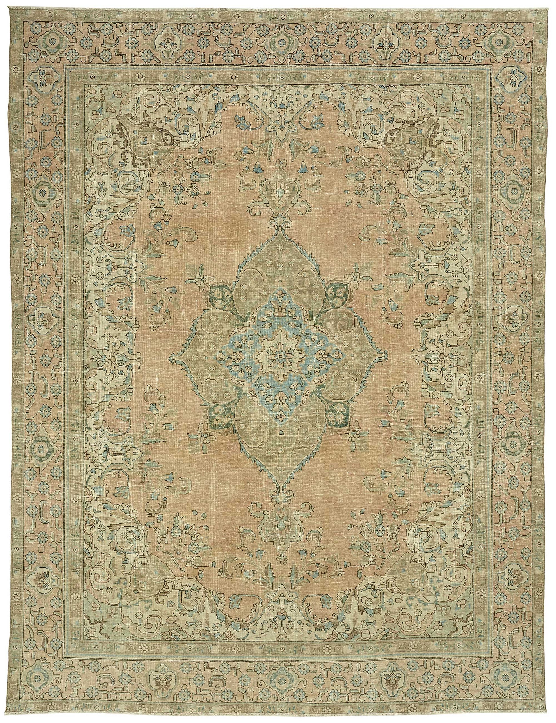 9x13 Vintage Hand-Knotted Rug - 47687