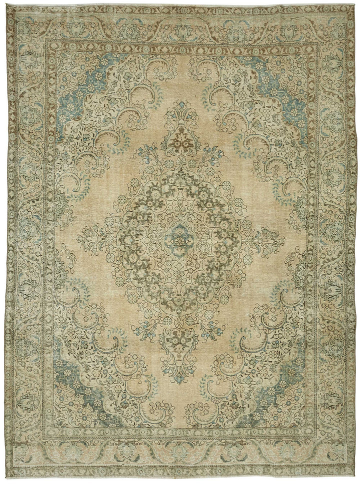 10x13 Vintage Hand-Knotted Rug - 47688