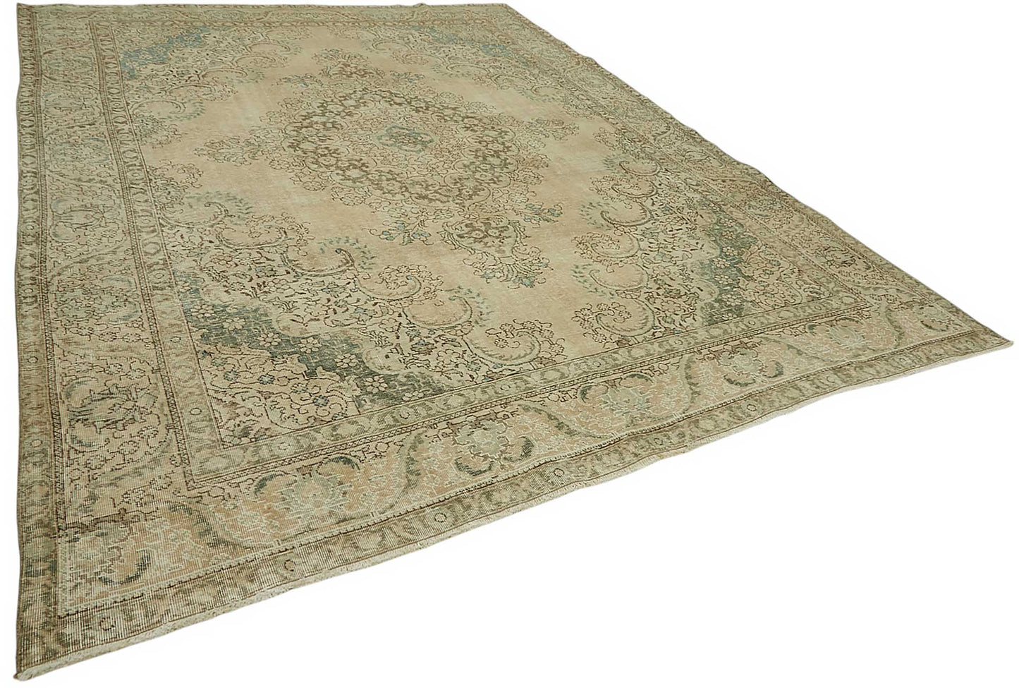 10x13 Vintage Hand-Knotted Rug - 47688