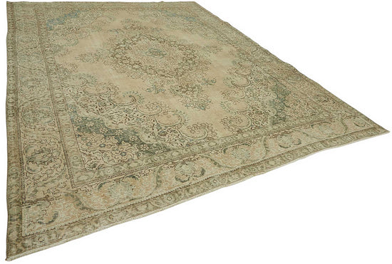 10x13 Vintage Hand-Knotted Rug - 47688