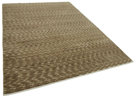 7x10 Hand-Knotted Wool Oushak Rug - 47690