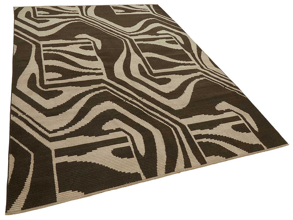 7x10 Hand-Knotted Wool Oushak Rug - 47691