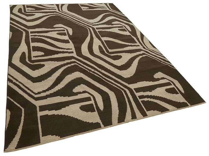 7x10 Hand-Knotted Wool Oushak Rug - 47691